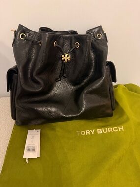 Tory Burch Charlie Quilted Large Draw bag